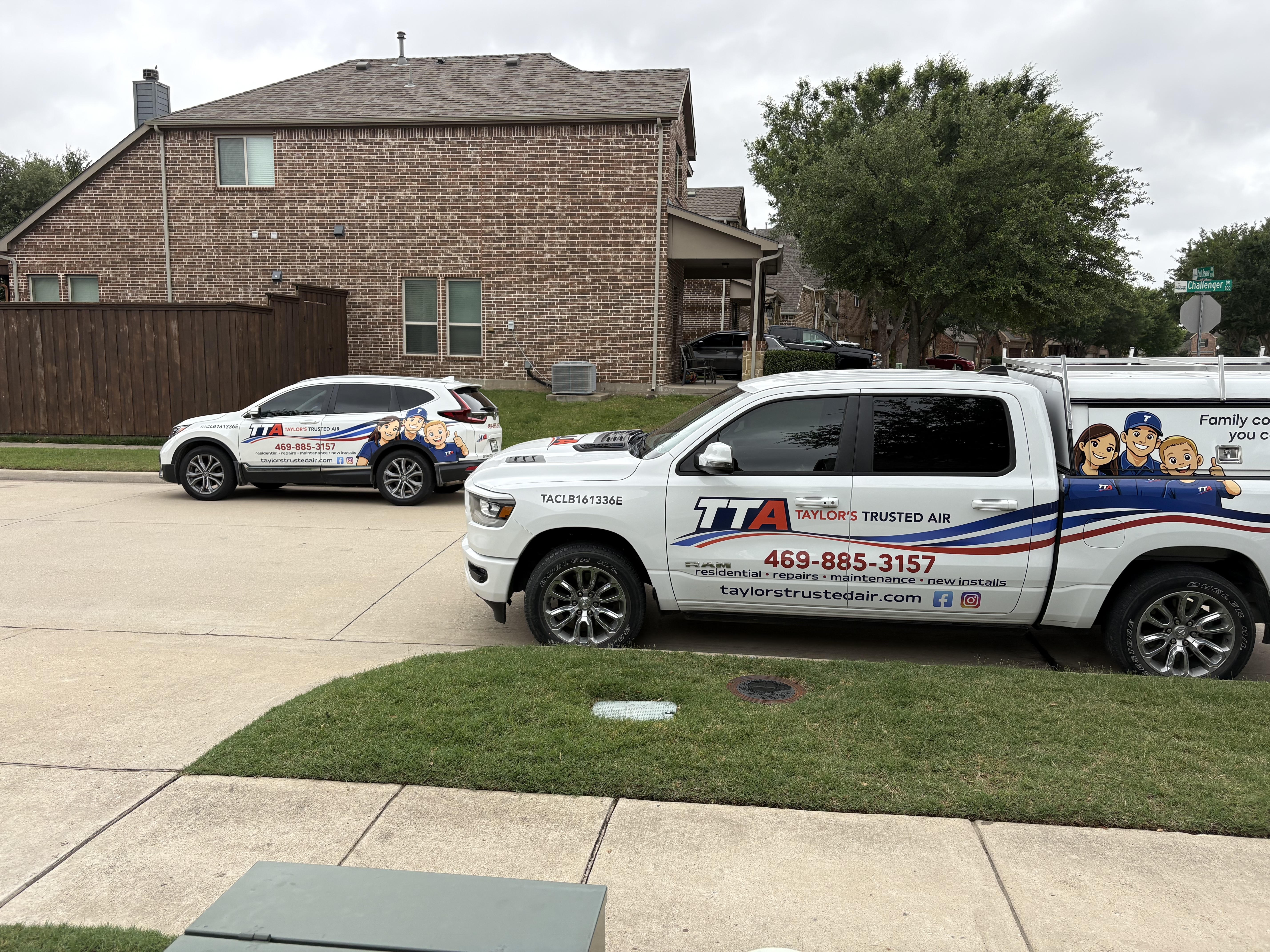 TTA fleet — truck and SUV